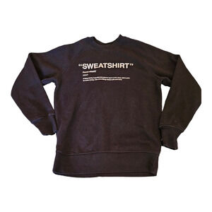 Primark Medium Black Long Sleeve Pullover Sweatshirt